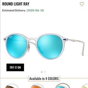 Ray-ban light ray round sunglasses